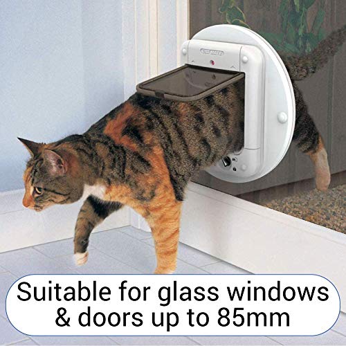 Cat Mate entrée sélective chat micropuce marron pour porte