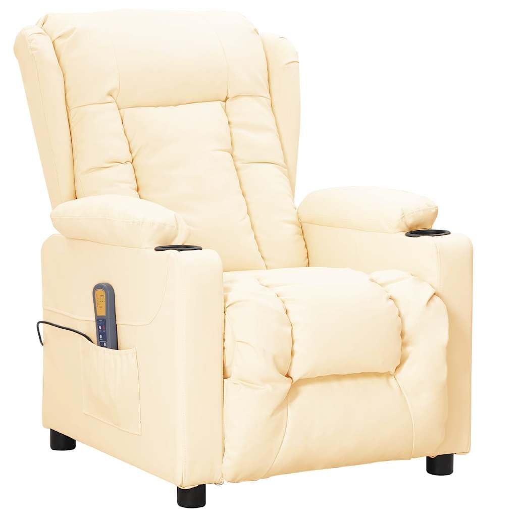 Fauteuil Relax releveur inclinable électrique avec Massage Vibration et Repose-Pieds Ajustables pour Salon séjour Chambre Senior Confort Ergonomique