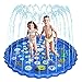 Czemo Splash Pad, 170cm Wasser-Spielmatte Outdoor Sommer Splash Play Matte Garten Wasserpielzeug Outdoor, Pool Party Pad Spritz-Spielzeug für Kinder/Haustiere