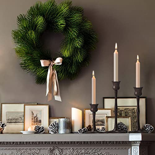 Candle Stick Candle Holder Set Of 3 Metal Candlestick Holders Candle Stand Taper Candle Holders For Table Centerpiece Fireplace Mantle Decor, Ideal Gift For Wedding Thanksgiving Christmas Housewarming #TOP3