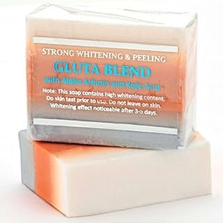 1 Premium Maximum Whitening Peeling Soap with Glutathione, Arbutin, and Kojic acid