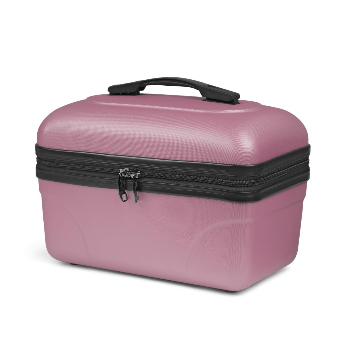 KINSTON Vanity Cosmetici Trousse di Toilette, Rigido con Maniglia, Organizzatore di Viaggio, Scatola di Immagazzinaggio - Grande Capacità (Rosa/Grande Modello)