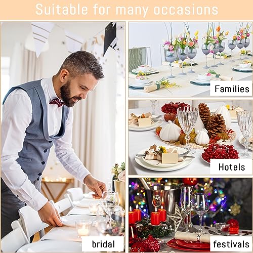 FainFun Pack of 6 napkins cloth fabric,Pale Gold,46.5*46cm, 46.5 x 46 cm (Set of 1) - Image 4