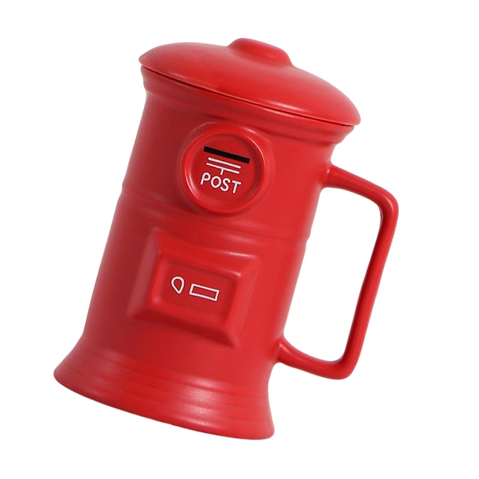 Shntig Artistic Mailbox Shape Coffee Mug Ceramic Hot and Cold Beverage Drinking Cup Dishwasher Safe for Decors or Gifting Tea and Coffee Cup
