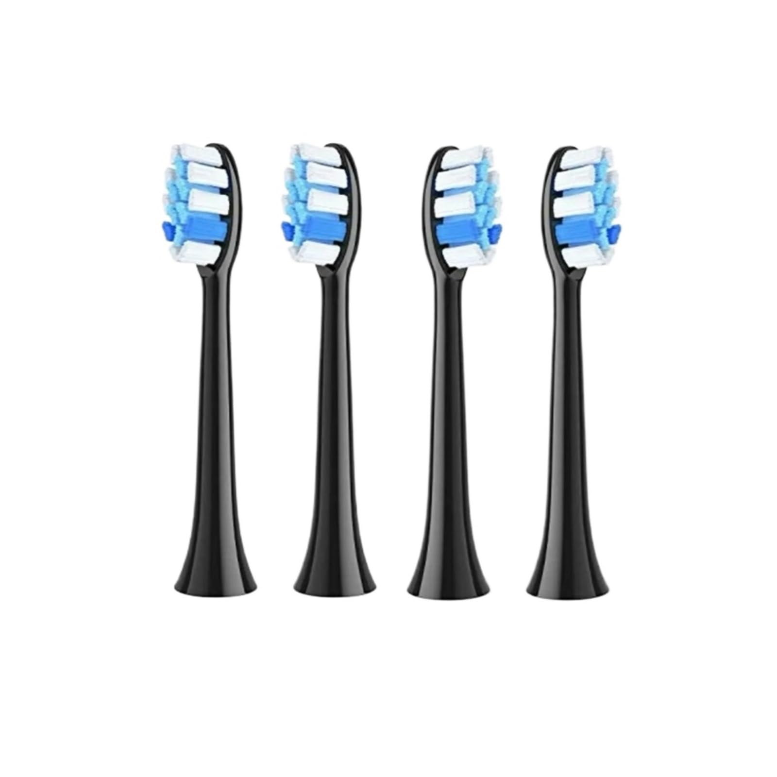 Cabezales de cepillo dental, compatible con Fairywill, P11 T9 P80 | 4/8/16 pcs, plástico, adultos(16BLACK)