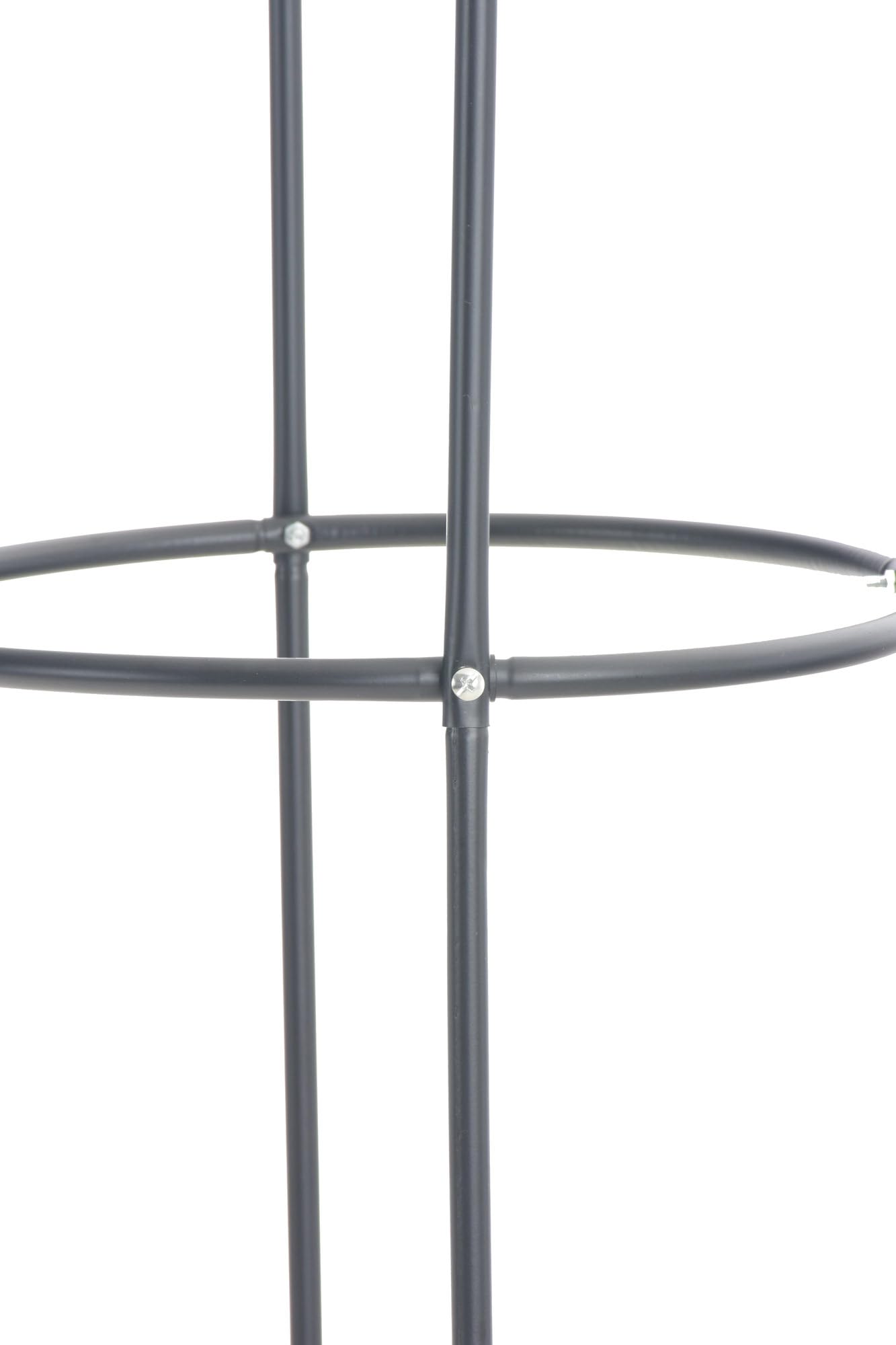 CLP Tuteur pour Plantes Grimpantes ROMANTIKA V2 en Forme d'Obélisque en Métal Hauteur 190 cm, Couleur:Noir, Taille:6er Set