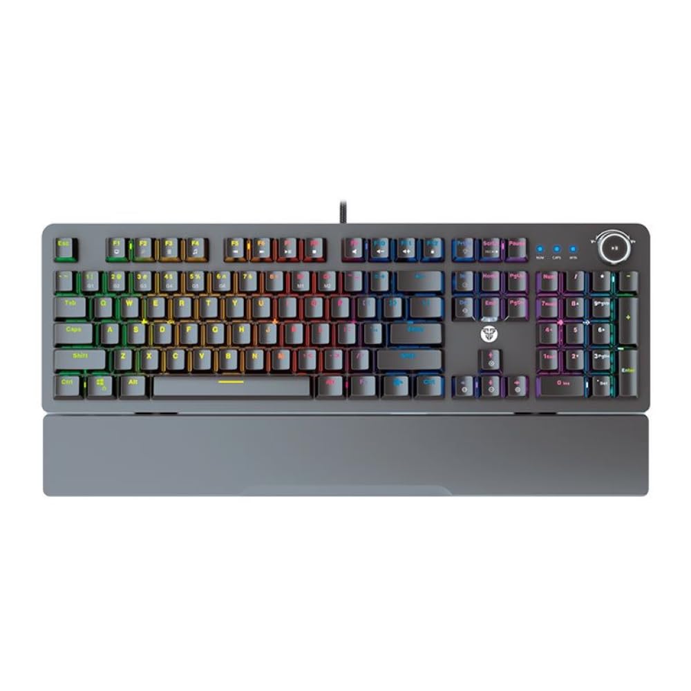Teclado Mecanico Fantech Maxpower MK853 V2, Rainbow, Switch Azul