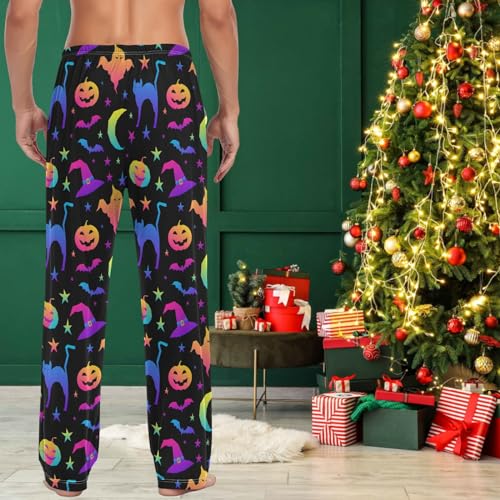 visesunny Mens 100% Cotton Pajama Bottoms Lightweight Lounge Pant with Pockets Soft Sleep Pj Pants for Men4