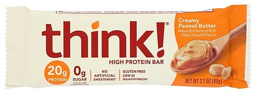 Think Thin Paquete de 30 (3 cajas de 10) - (mantequilla de maní cremosa)