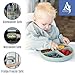 Silicone Baby Feeding Set - 19 Pcs Baby Led Weaning Supplies, Suction Plate and Bowl, Sippy Cup, 3 Set of Forks, Fruit Tetther, Tiny Brush, and Long Sleeved Bib