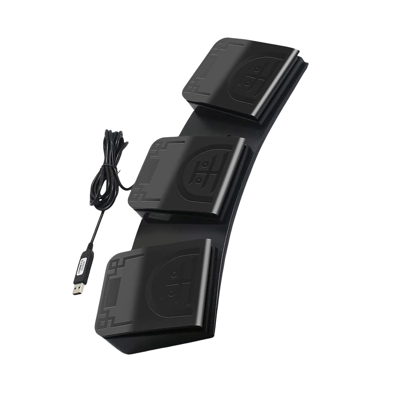Interruttori a pedale triplo USB personalizzabili per configurazioni di gioco, apparecchiature e automazione della tastiera USB triplo pedale per PC