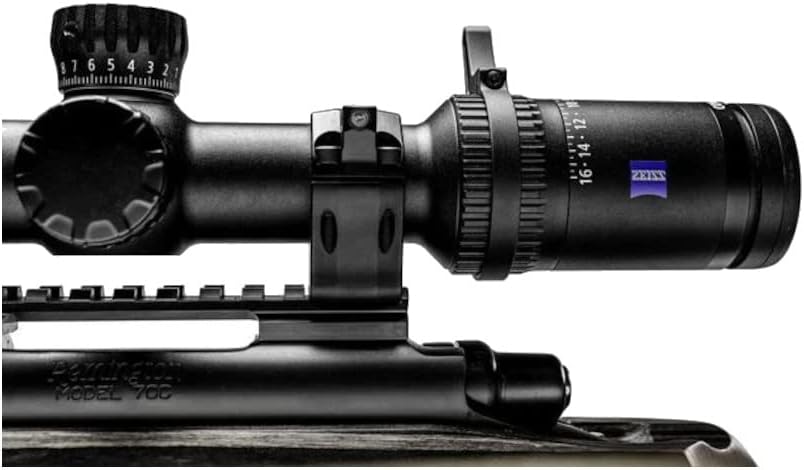 ZEISS Precision Ultralight 1913 Mil-Spec Rifle Scope Mounting Rings with Anti-Cant Bubble Level, Black