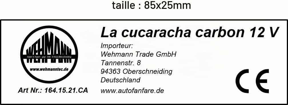 La Cucaracha carbone fanfare 5 tons (carbone)