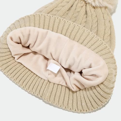 Gorro y bufanda de invierno con guantes para paseos y nieve 4