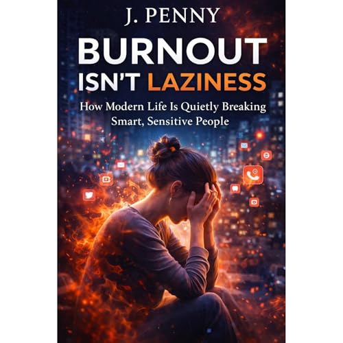 BURNOUT ISNT LAZINESS Audiolibro Por J PENNY arte de portada