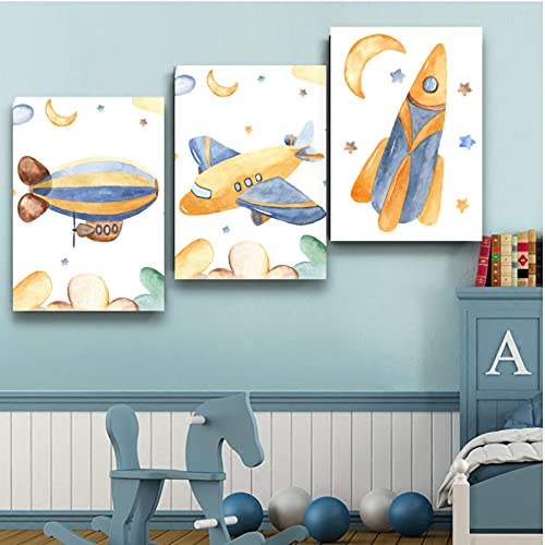 Kinderen Muur Kunst Canvas Kind Muur Art Prints Leuke Foto's voor Kinderen Slaapkamer Kwekerij Muur Kunst Decor Groen… - Afbeelding 4