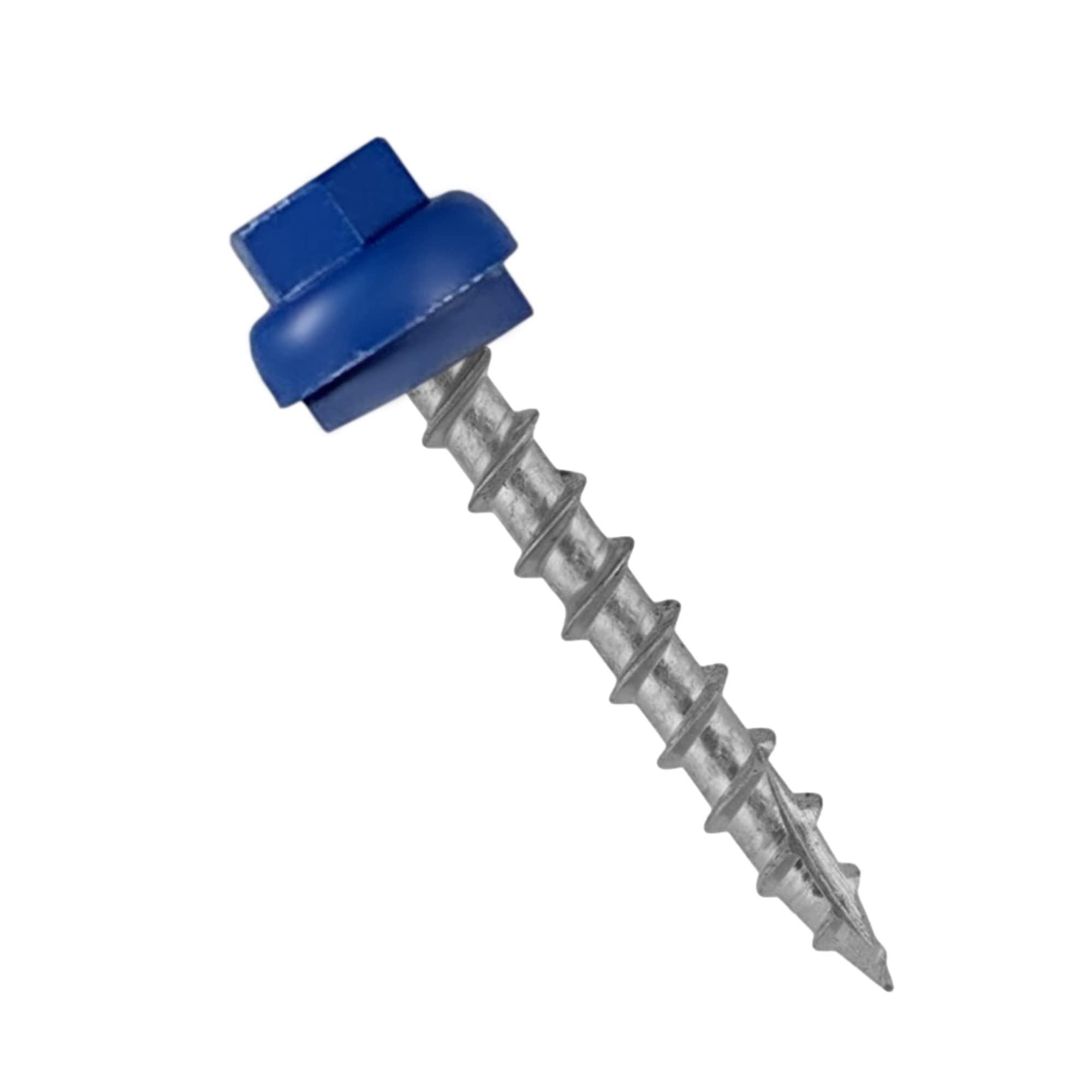 Regal Blue Metal Roofing Screws (500 Count) - Domed Cap Head EPDM Washer, Free Hex Bit (#12 Metal to Wood), Multiple Colors & Quantities