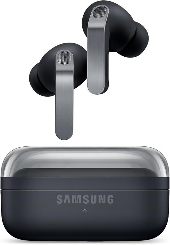 Samsung Galaxy Buds4 Pro Black, Altoparlante a 2 Vie, Doppio Amplificatore, Chiamate Cristalline, Audio 360°, ANC Migliorata, Controllo Adattivo Rumore, Galaxy AI con Comandi Vocali [ver. italiana]