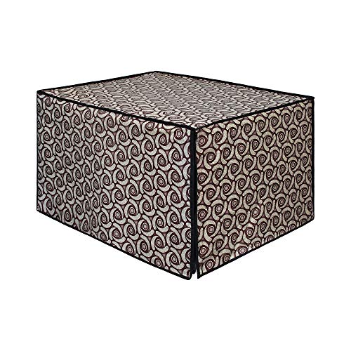 Image of DREAM KING Stylish Design & Printed Microwave Oven Cover Full Closure |waterproof & Dustproof Oven Cover Suitable for All Models - Multicolour SA58
