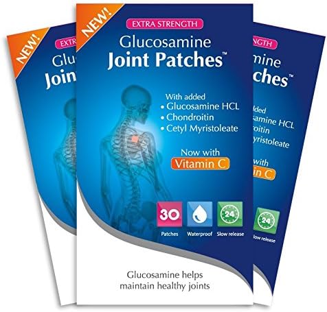 Snowden Glucosamine and Chondroitin Joint Patches with Vitamin C - 90 Day Supply (3 Packs)