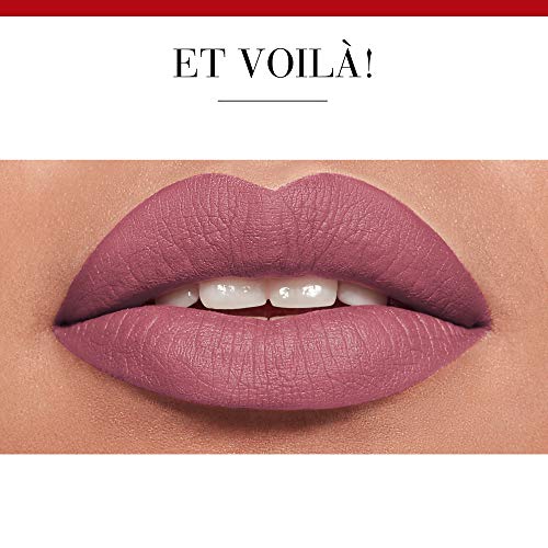 BOURJOIS - Rouge À Lèvres Rouge Velvet The Lipstick 19 Place des Roses - Ultra Pigmenté - Fini Mat Intense - Longue Tenue 24H - Applicateur Précis - Sensation Lèvres Nues