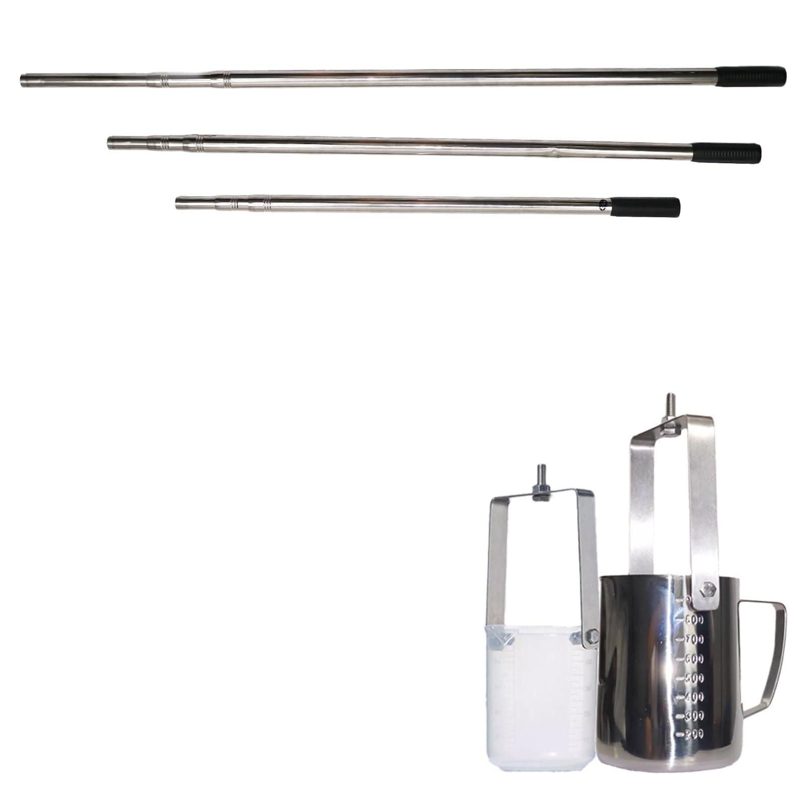 ExtendableWater Sampler Pole 1.9ft23ft con 500ml/1000ml Dipper per acqua ing Envirntal Monit Lab Campionamento Quali Strumento di analisi