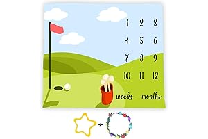 Golf Sports Baby Monthly Milestone Blanket