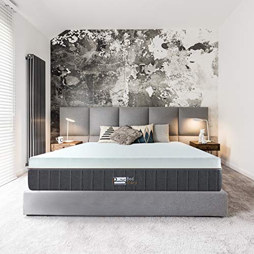 BedStory 12 Inch Queen Gel-Bamboo Charcoal Memory Foam Mattress, Compressed in a...