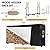 nalone 8FT Outdoor Firewood Rack with Cover&Carry Bag Heavy Duty Square Strong Stand Rack with Waterproof Cover for Fireplace Fire Pits Wood Pile Storage Holder Lumber Rack