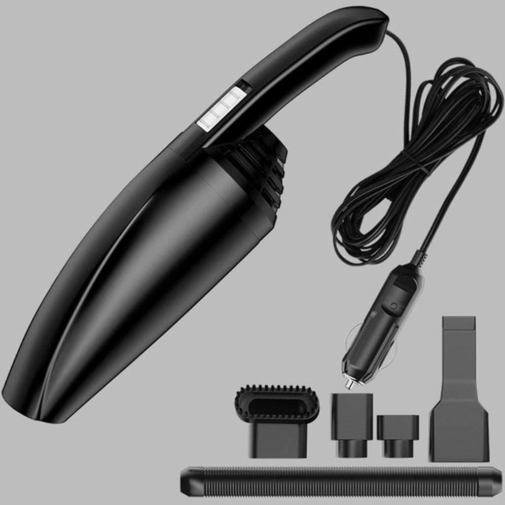 Car Vacuum Cleaner Car Handheld Vacuum Cleaner Mini Vacuum Cleaner 120W Powerful Vaccum Cleaners Auto(Color:Black)