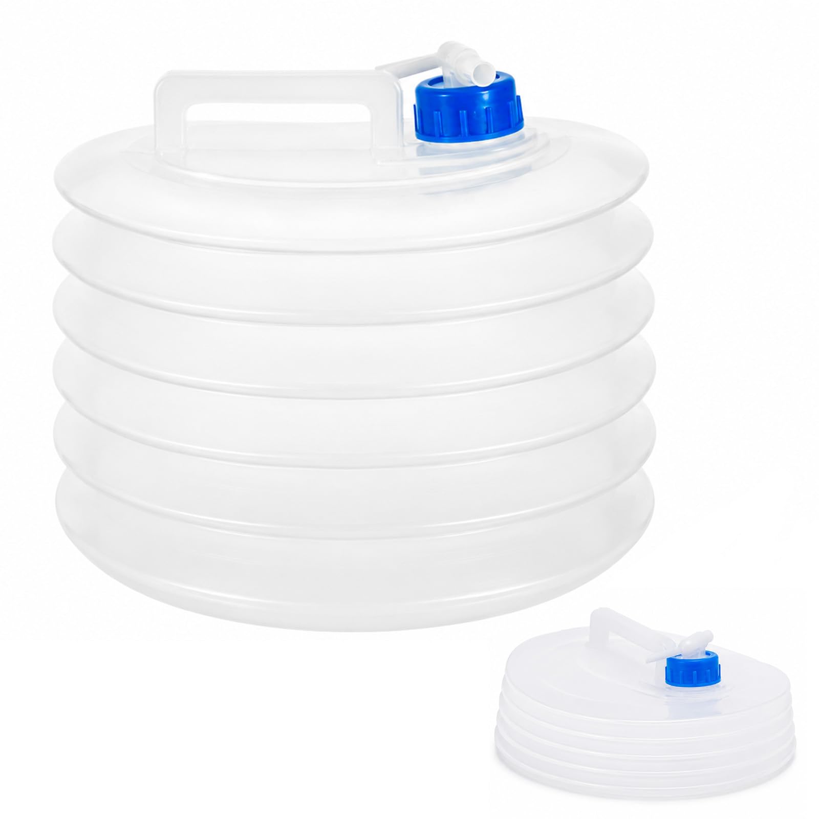 EVERGOODS Collapsible Water Container 10L with Tap, Foldable Water Carrier, Portable Water Storage Tank, Leakproof Water Jug for Camping, Hiking, Picnic,Travel & Emergency Preparedness (10L)