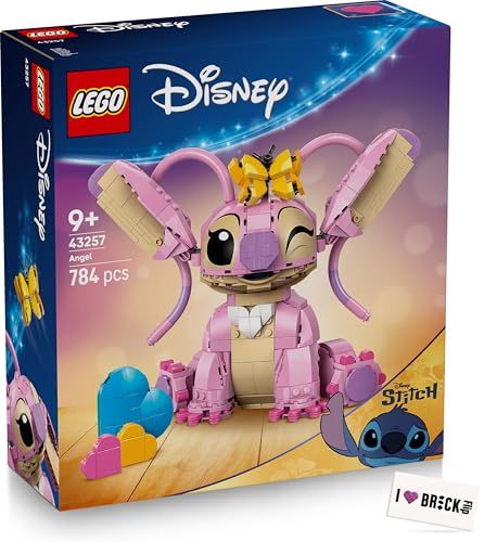 Lego Angel (43257) - Angel Lego Stitch Figur zum Bauen, inkl. bedruckter Fliese, Neuheit 2025