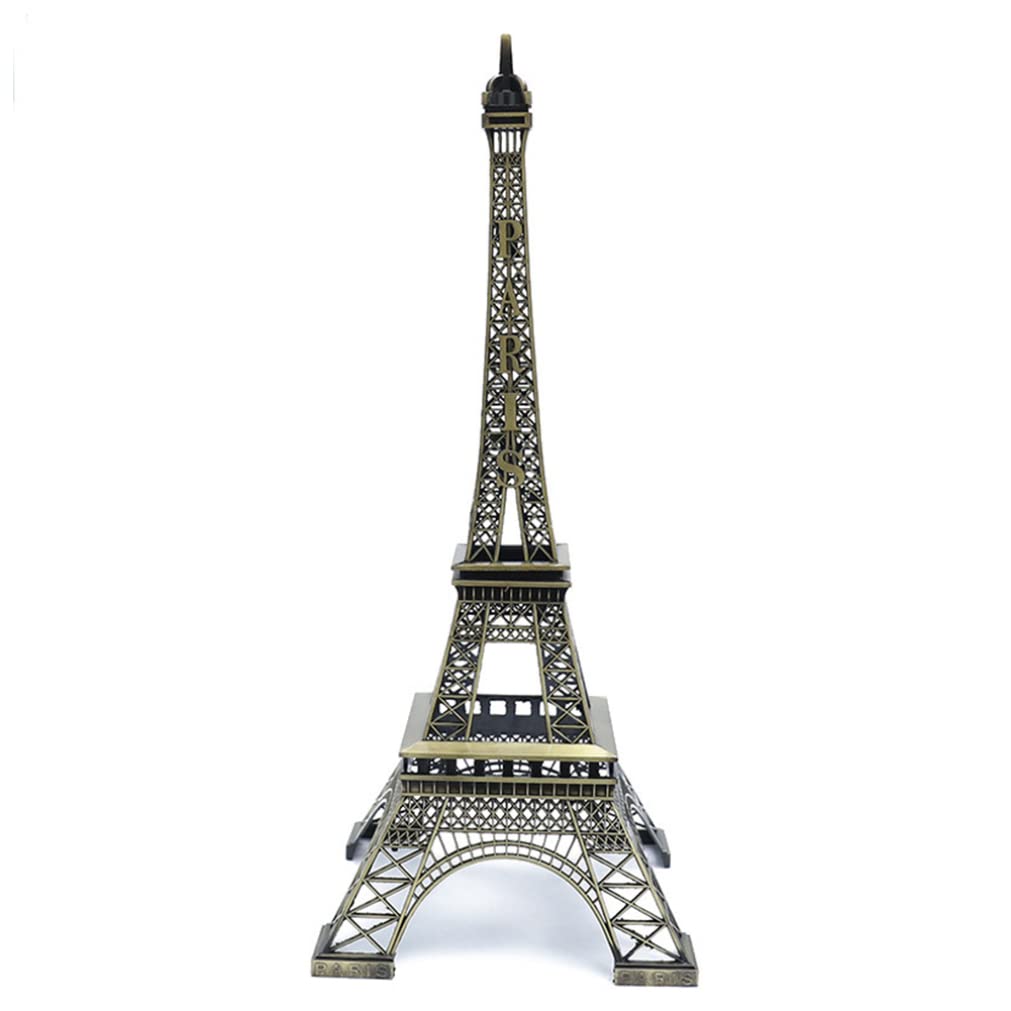 Wedhapy eiffel tower model Eiffel Tower Statue Metal Mini Decorative Paris Figurine Table Decoration 32cm metal mini