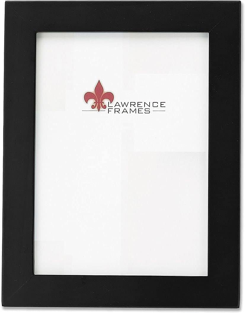 Lawrence Frames Black Wood Picture Frame, 5x7