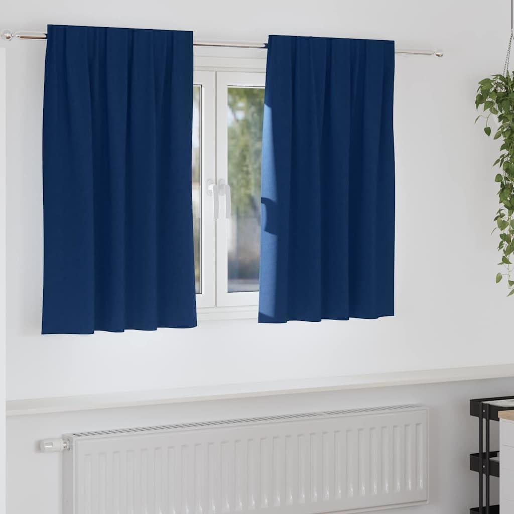 Rideau occultant bleu foncé bloquant 90% de lumière pour chambre
