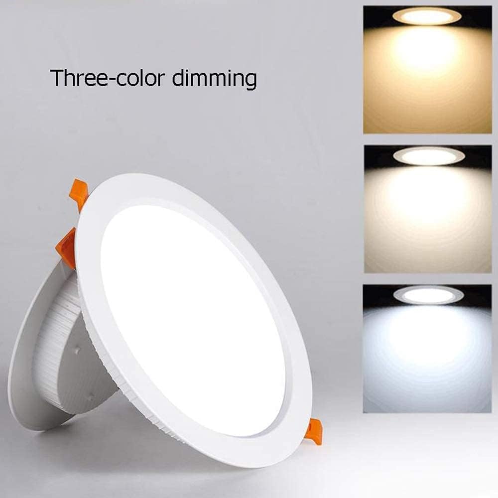 Spotlight，15W Commercial Lighting Downlight Dimmable Ceiling Flat Spotlights Energy Saving Led Downlighters Integrated Compact Highlight Ceiling Lighting Fixture Outdoor Lights/White Light
