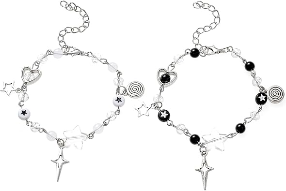 JJK Bracelets Gojo and Geto Inspired Bracelet Jujutsu Anime Matching Bracelets Friendship Gifts for Women Men Costume Jewelry