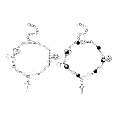 QXFQJT JJK Bracelets Gojo and Geto Inspired Bracelet Jujutsu Anime Matching Bracelets Friendship Gifts for Women Men Costume Jewelry