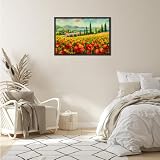 Giftgarden Czarna ramka na zdjęcia 40 x 60 cm – aluminiowa ramka na zdjęcia, certyfikaty i plakaty – duża ramka na zdjęcia do salonu, sypialni, gabinetu