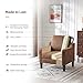 VINGLI Accent Chair for Living Room Chairs Rustic Reading Chair for Bedroom Scooped Arm Chair Mid Century Modern Accent Chairs Upholstered Comfy Chair for Apartment, Waiting Room