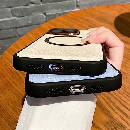 Étui en cuir de luxe pour iPhone 13 Pro Max avec protection d'objectif intégrée Sierra Blue - 4