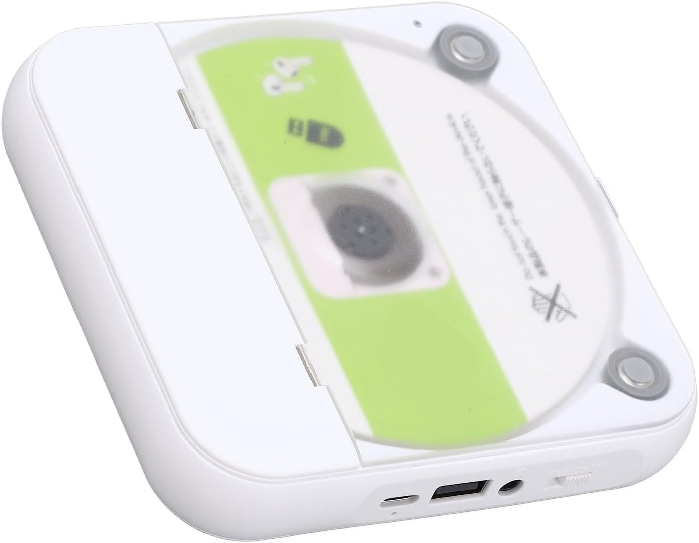 Bnineteenteam 車での旅行や音楽愛好家向けのポータブル CD プレーヤー、USB AUX 接続および LCD ディスプレ