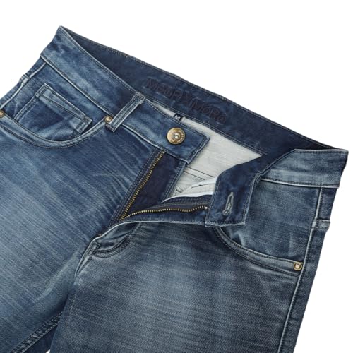 Image of Men's Premium Straight Fit Jeans | Cotton Rich Breathable Denim Pants for Men | Comfortable Regular Wear Casual Jeans