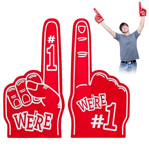 atnayo 2Pcs Foam Finger Gladiators Gladiator Foam Hands for Sports Event Gladiator Props Sports Accessories