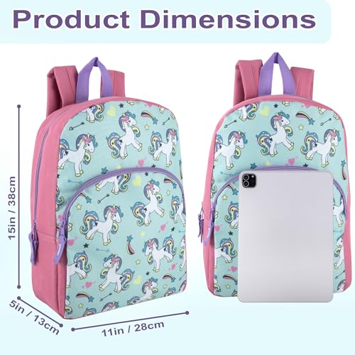 Image of Trail maker 15 Inch Kids Backpacks for Boys & Girls | Preschool, Kindergarten, Elementary School Backpacks with Adjustable, Padded Straps (Upbeat Unicorns)