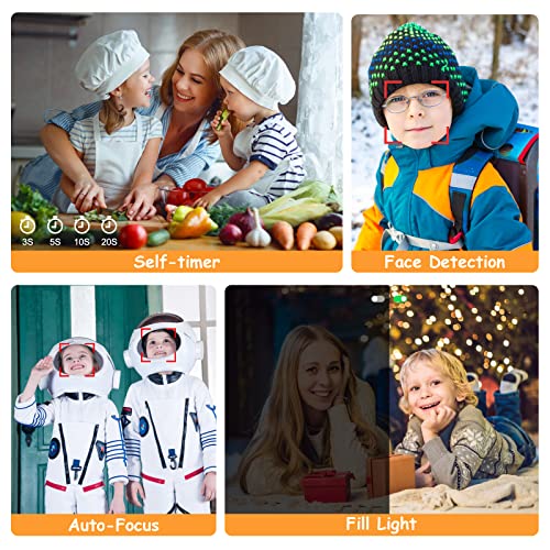 Kids Digital Camera, Fhd 1080P Compact Camera 48Mp Autofocus 16X Digital Zoom Portable Camera For Boys, Girls,Children,Teenagers,Beginners (With 32Gb Sd Card And 2 Battery) #TOP5