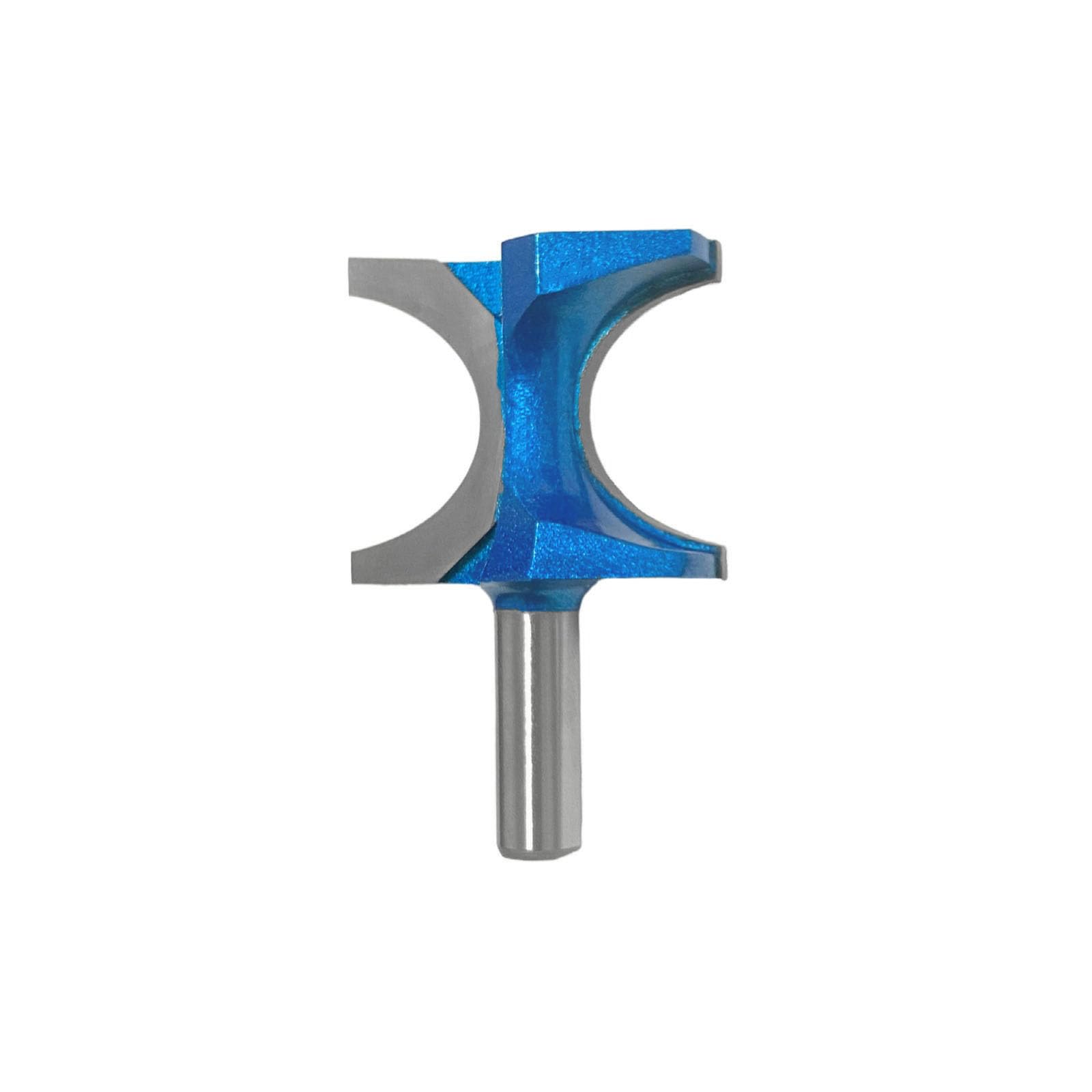 CO-CUTTNER Carbide Tipped Half Round Router Bits, 1/2" Shank, Radius 3/4” 1-1/2” Bead Dia., 90mm Overall Length