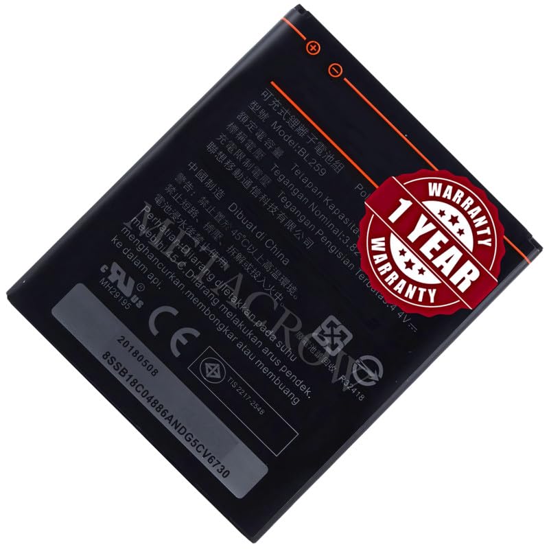 Image of Original BL259 Battery Compatible for Lenovo Vibe K5 Plus (A6020a46) - (2750mAh) - 1 Year Warranty BC45