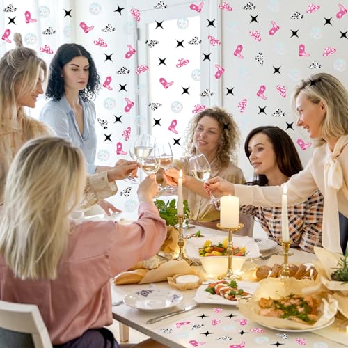 Image of Whaline 300 Pcs Western Cowgirl Disco Table Confetti Bachelorette Party Confetti Glitter Table Centerpieces for Birthday Bridal Shower