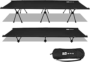 サクラチェッカー】WAQ 2WAY キャンプ コット 静音 軽量 折りたたみ  